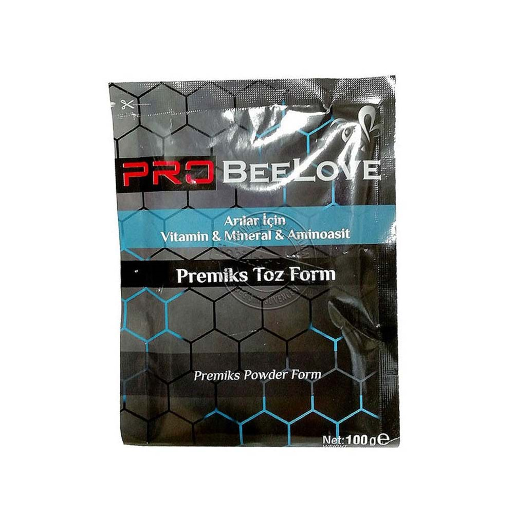 PROBEELOVE VİTAMİN+MİNAREL +AMİNOASİT TOZ PREMİKS 100 G